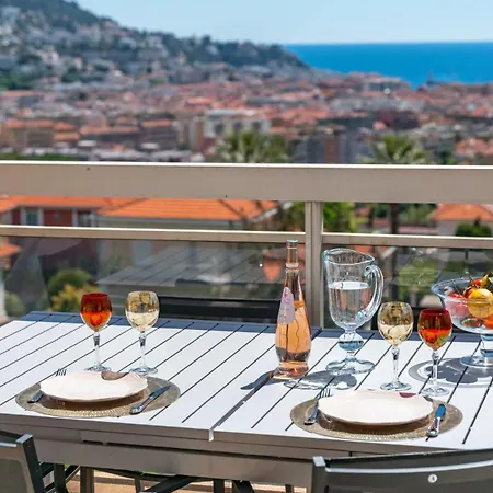 Superbe 2p Terrasse Vue Quartier Cimiez *