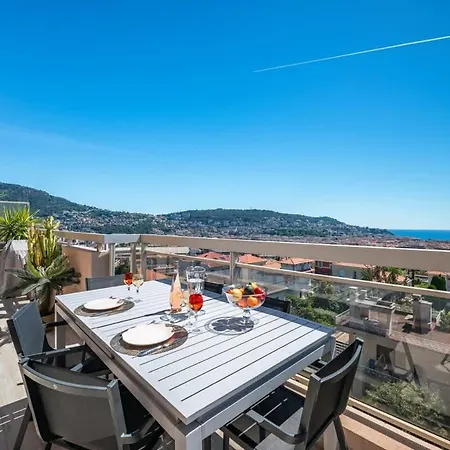 Apartmán Superbe 2p Terrasse Vue Quartier Cimiez *